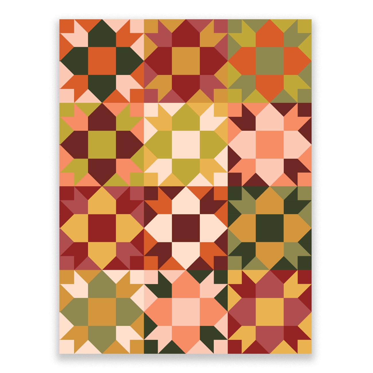 The Blanket Statement-Peace Garden Quilt Pattern-quilting pattern-gather here online