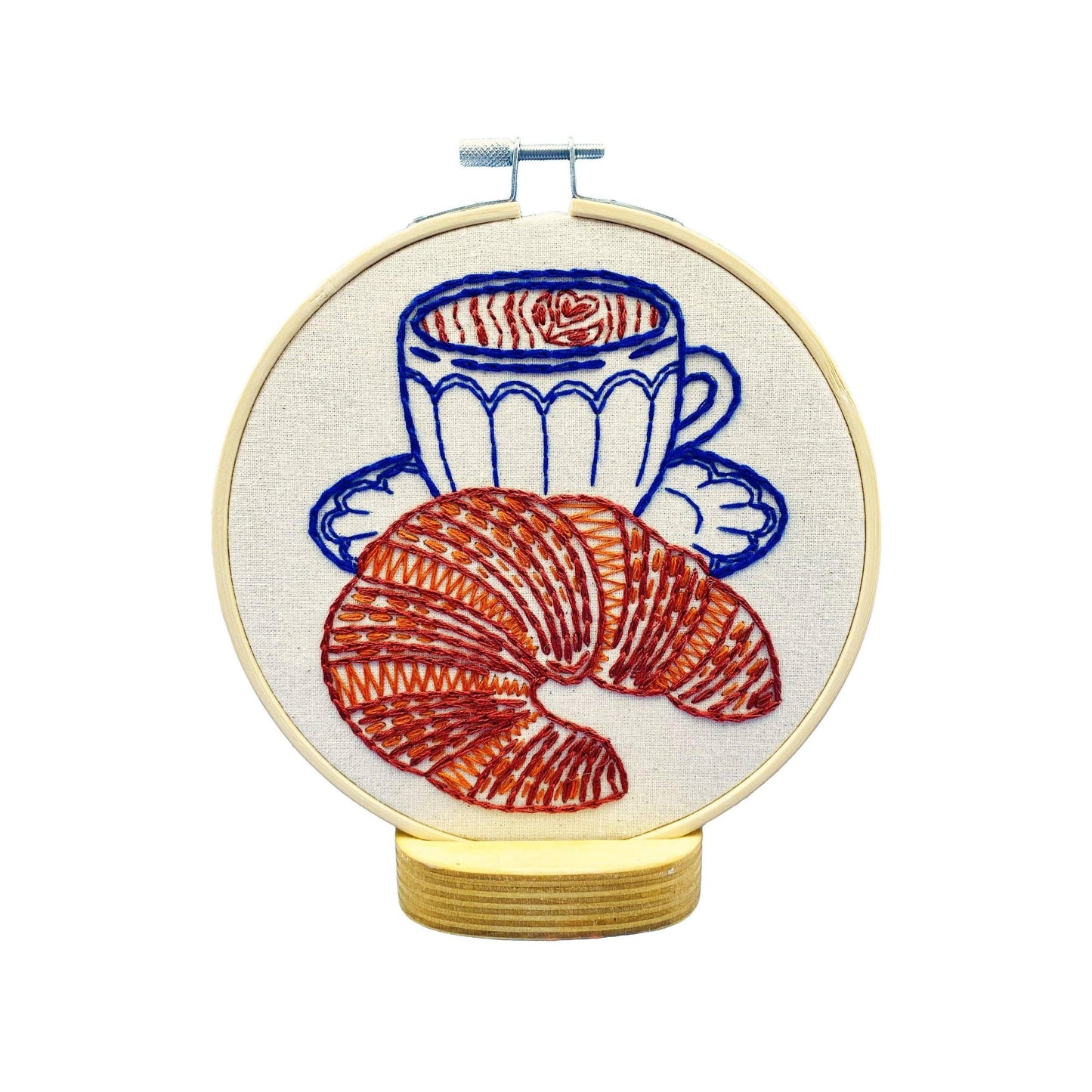 Hook, Line & Tinker-Croissant Embroidery Kit-embroidery kit-gather here online