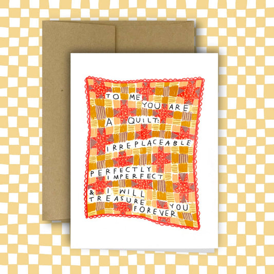 RANI BAN CO-I Will Treasure You Forever Quilt Greeting Card-greeting card-gather here online