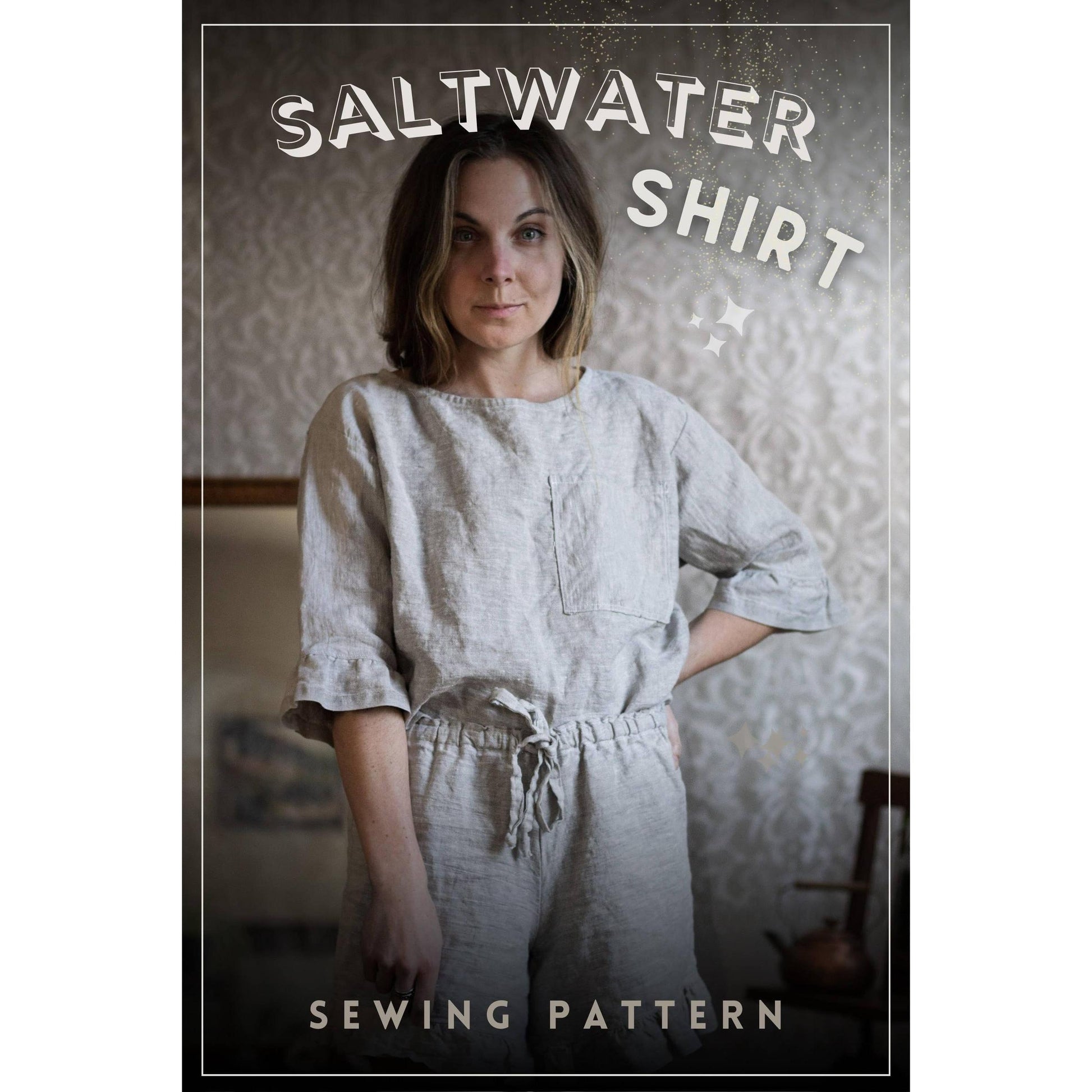 Charlie Darwin Textiles-Saltwater Shirt Pattern-sewing pattern-gather here online