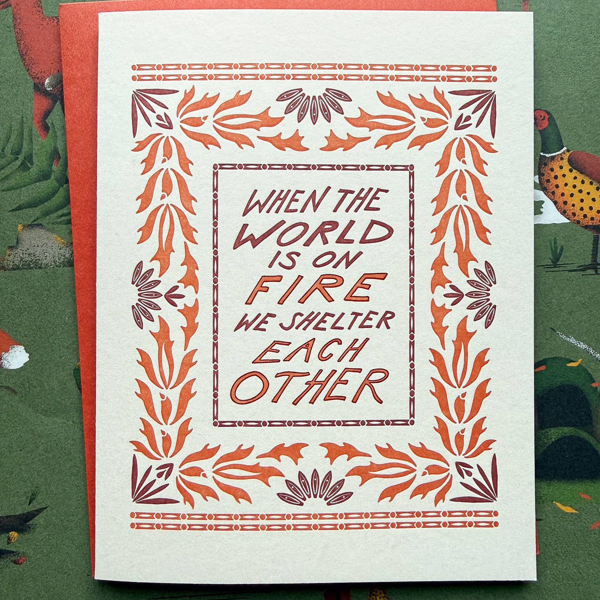 We Shelter Each Other Greeting Card