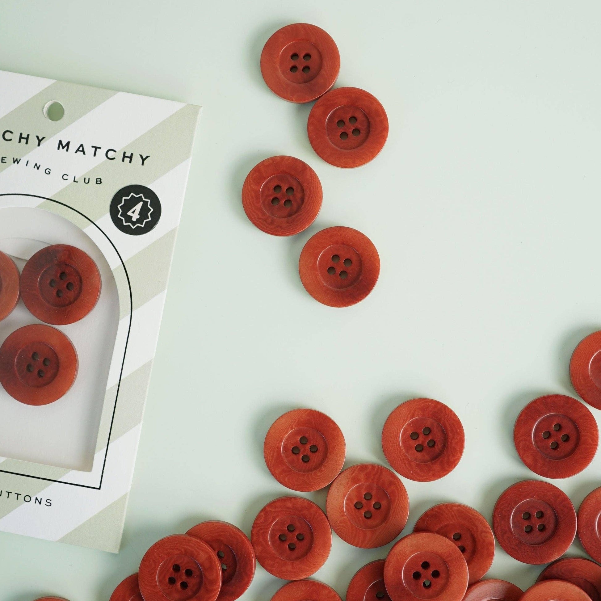 Matchy Matchy Sewing Club-Amber 1" Corozo Nut Buttons-button-gather here online