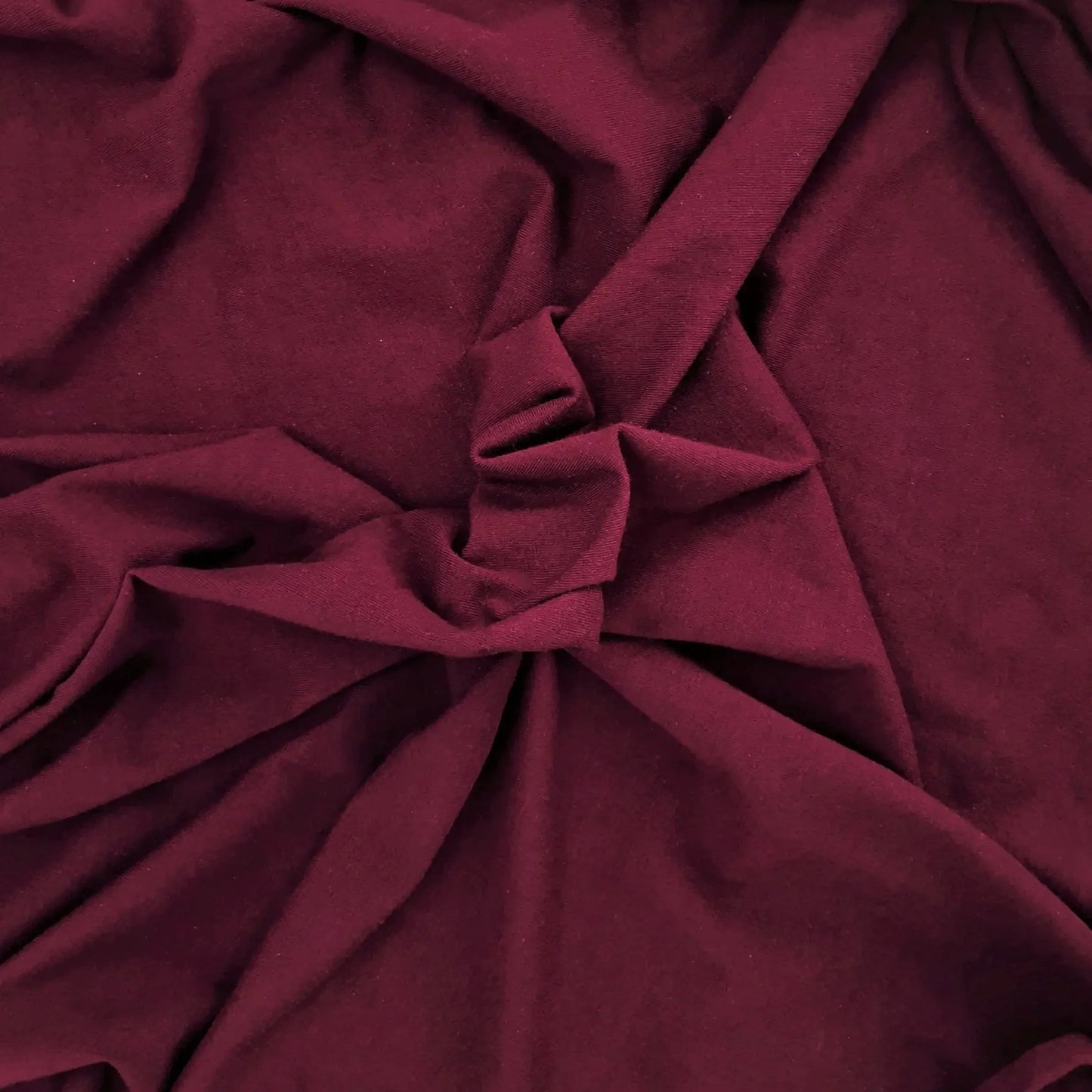 deadstock-Burgundy 8oz Cotton/Spandex Jersey Knit-fabric-gather here online