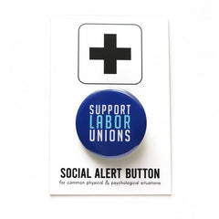 Word For Word-Support Labor Unions Pinback Button-accessory-gather here online