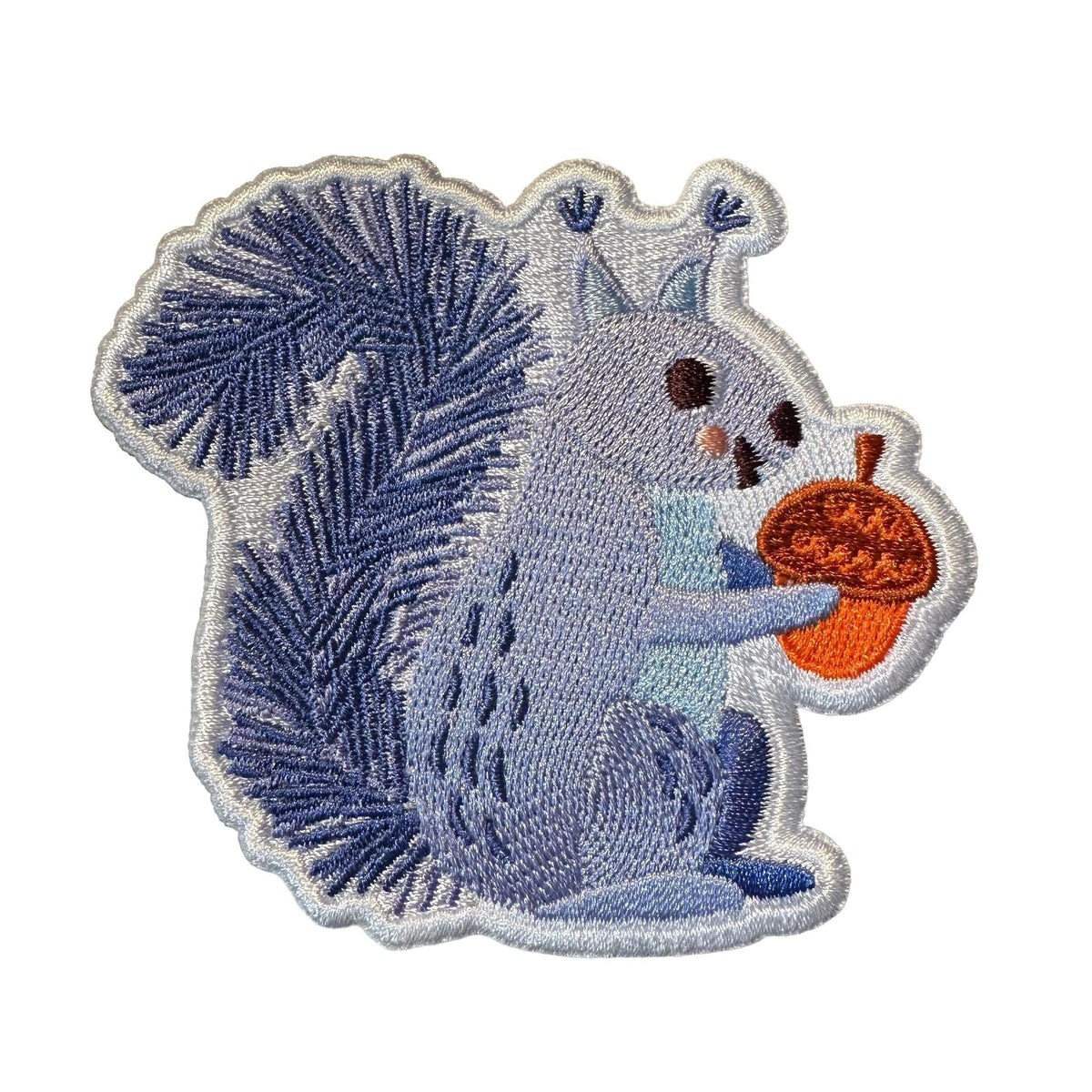 Sparkletown Studios-Squirrel Embroidered Iron-On Patch-patches + pins-gather here online