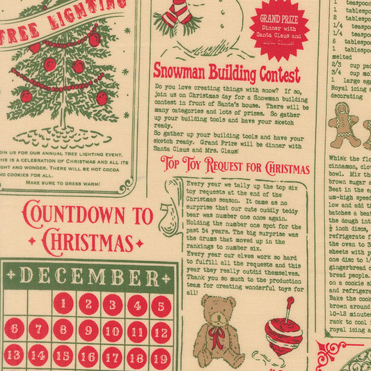 Moda-North Pole News Natural-fabric-gather here online