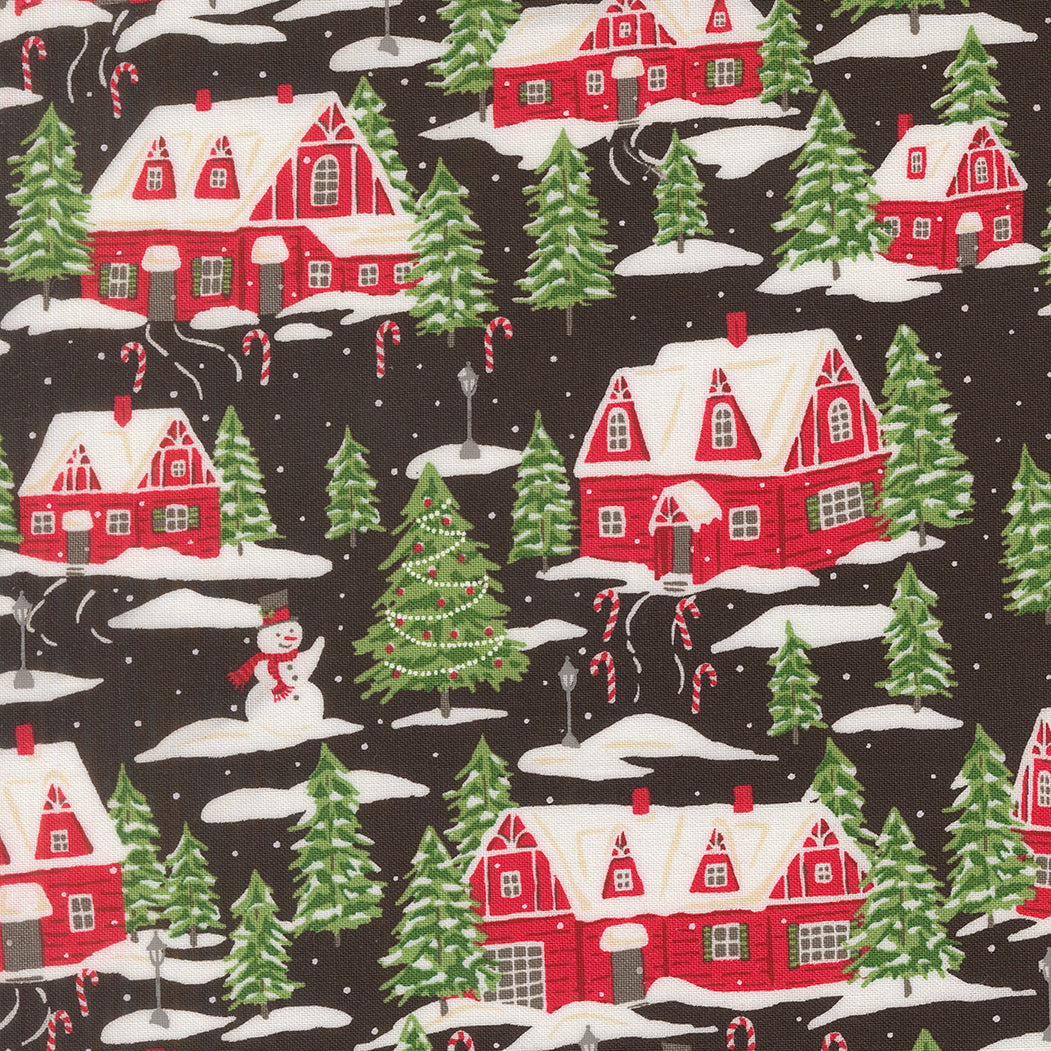 Moda-Cardinals Village Midnight-fabric-gather here online