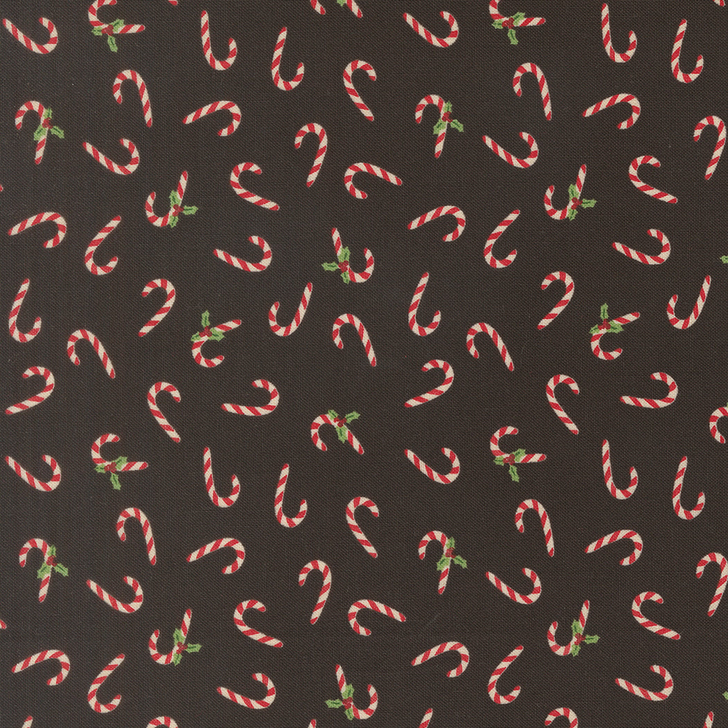 Moda-Candy Cane Midnight-fabric-gather here online