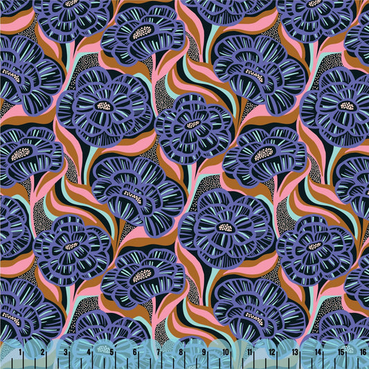 Cloud9-Twilight Blossoms-fabric-gather here online