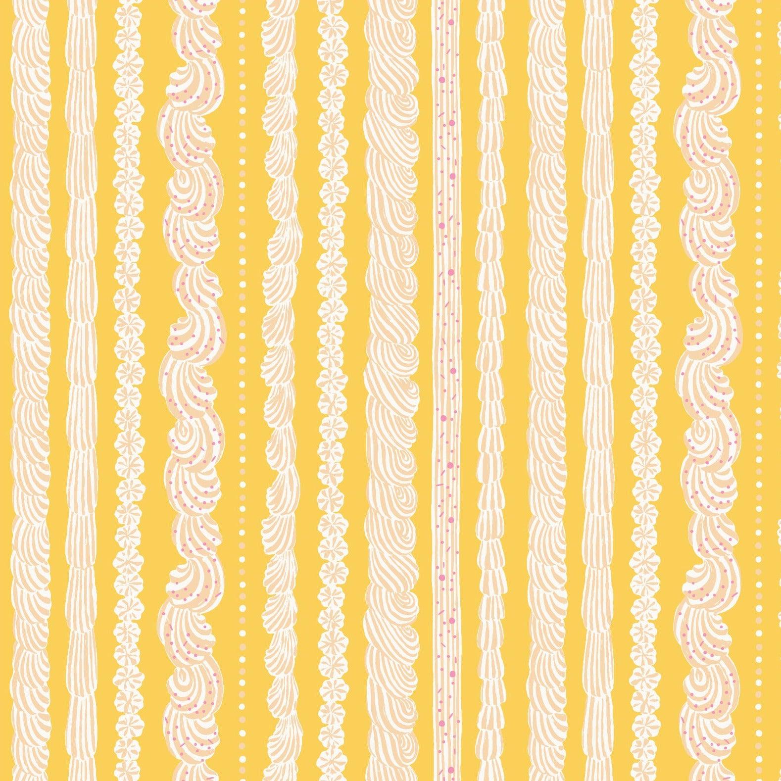 Cloud9-Buttercream Stripe-fabric-gather here online