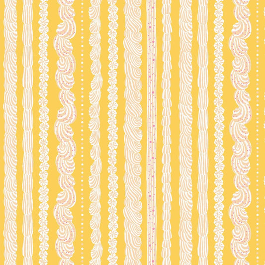 Cloud9-Buttercream Stripe-fabric-gather here online