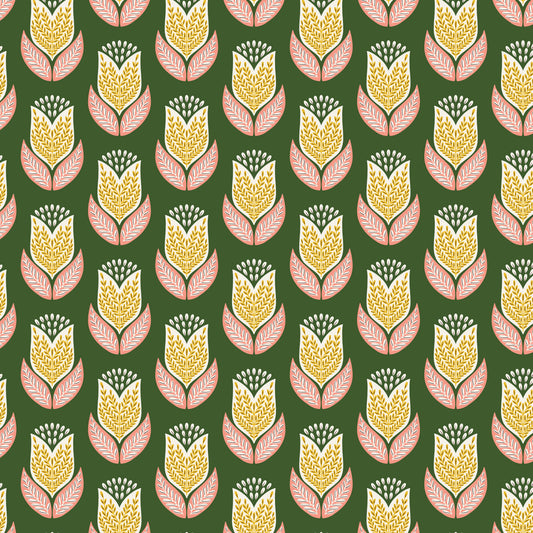 Cloud9-Tulips Jade-Fabric-gather here online