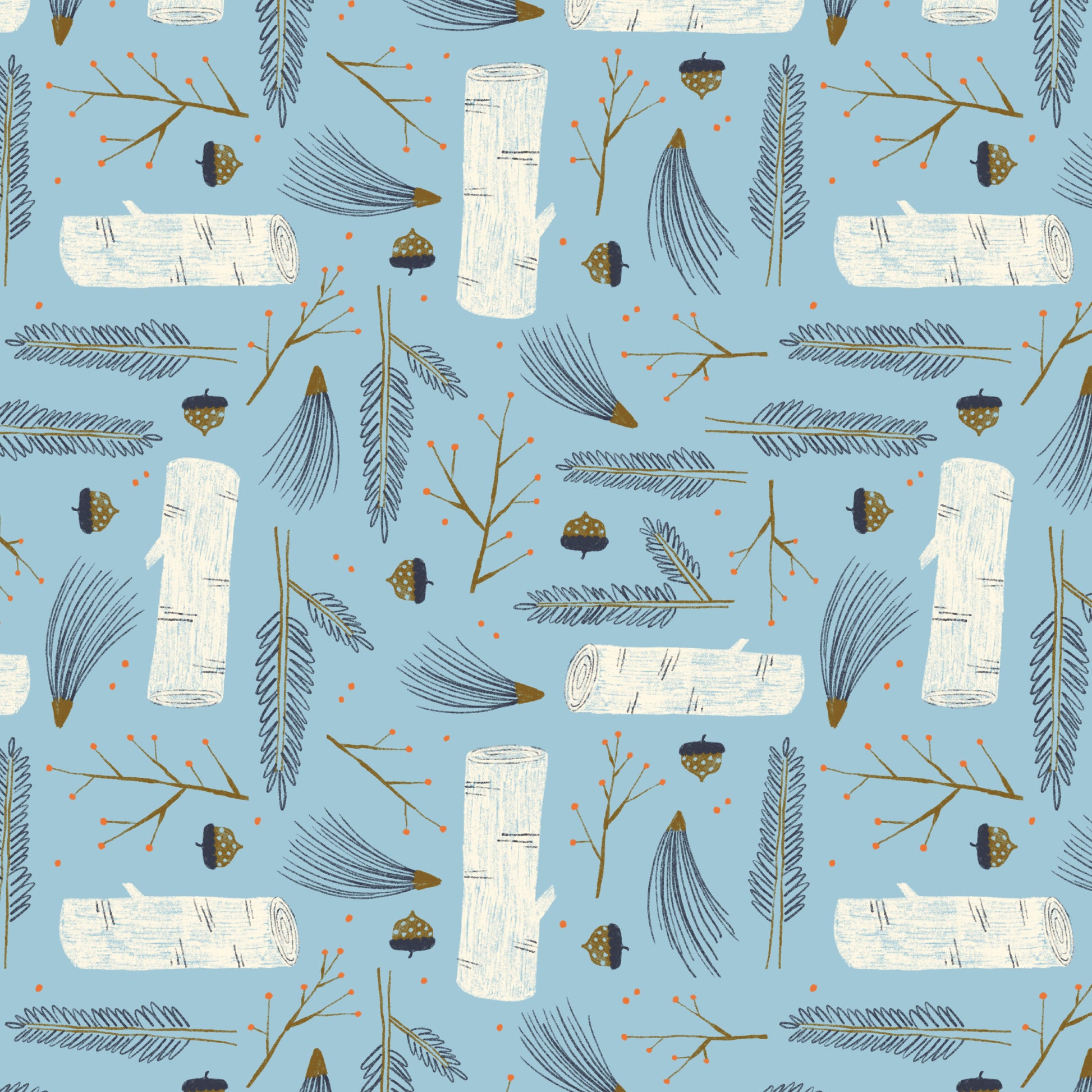 Cloud9-Frosty Forest-fabric-gather here online