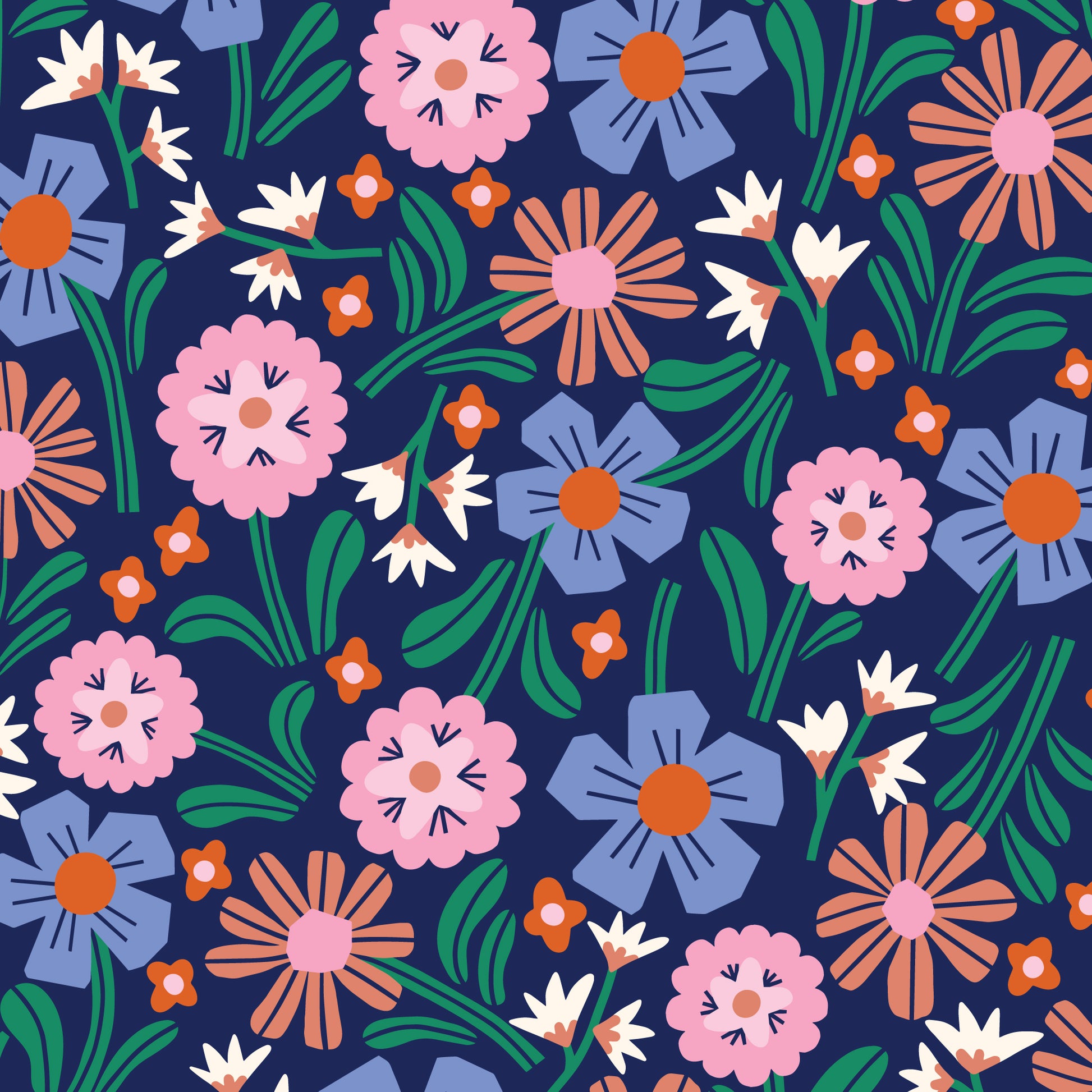 Cloud9-Floral Field-fabric-gather here online