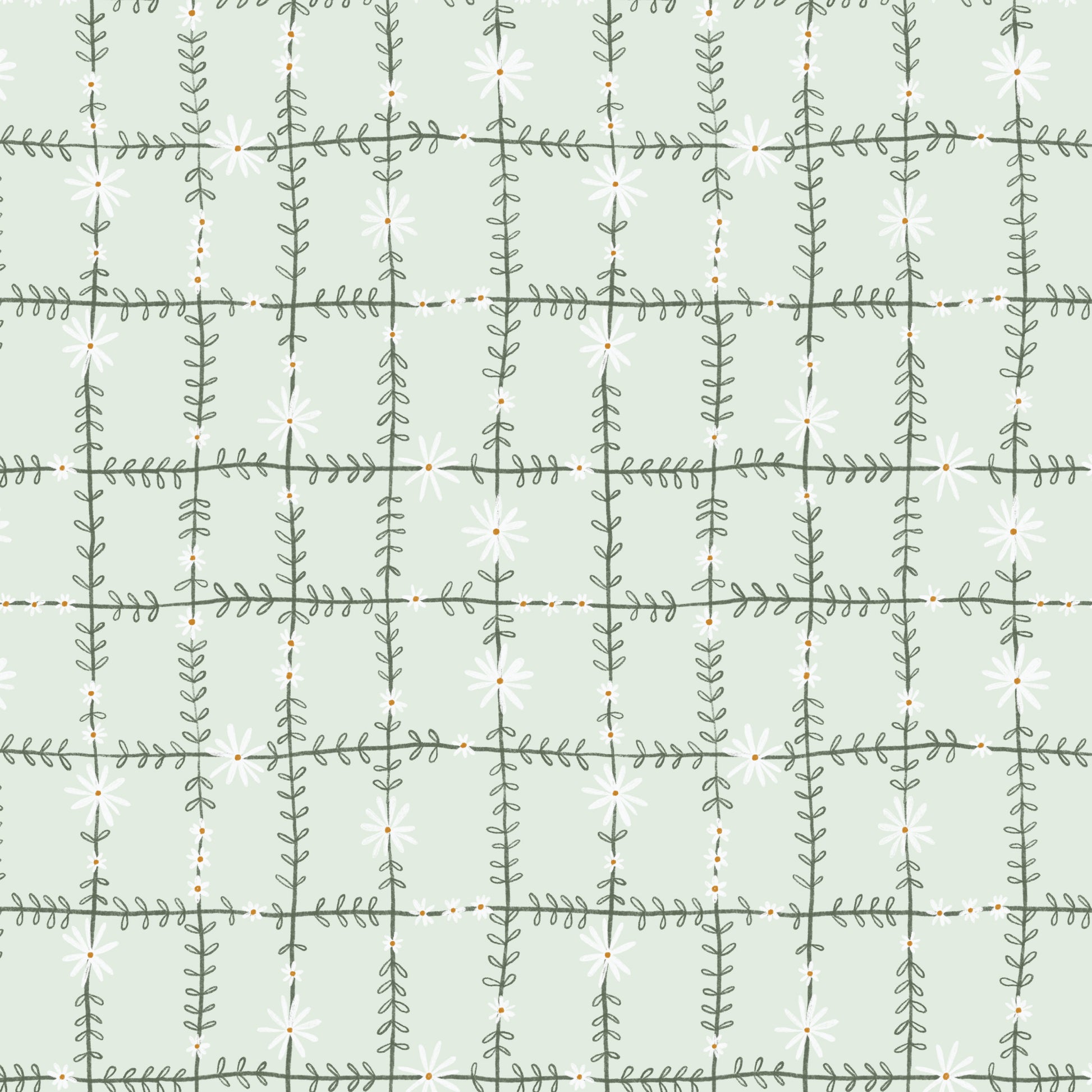 Cloud9-Daisy Chain Mint-fabric-gather here online