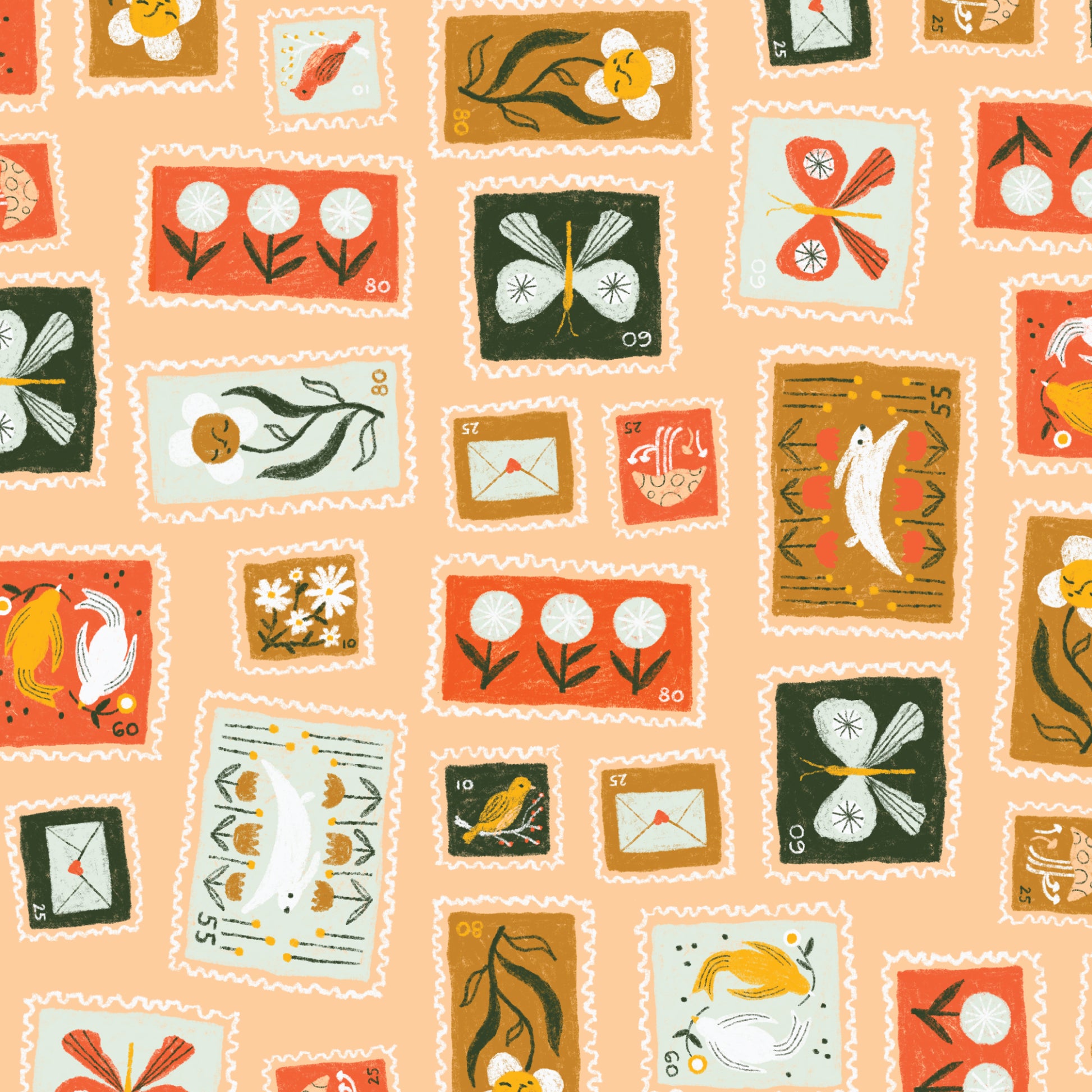 Cloud9-Stamp Collection-fabric-gather here online