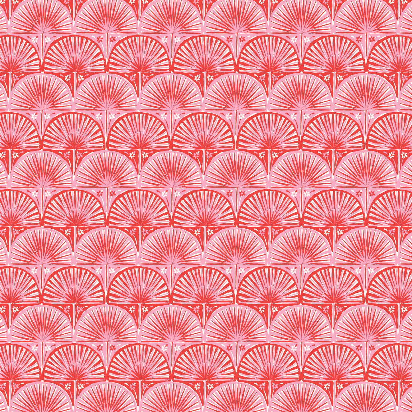 Cloud9-Fan Palm Scallop Red/Pink-fabric-gather here online