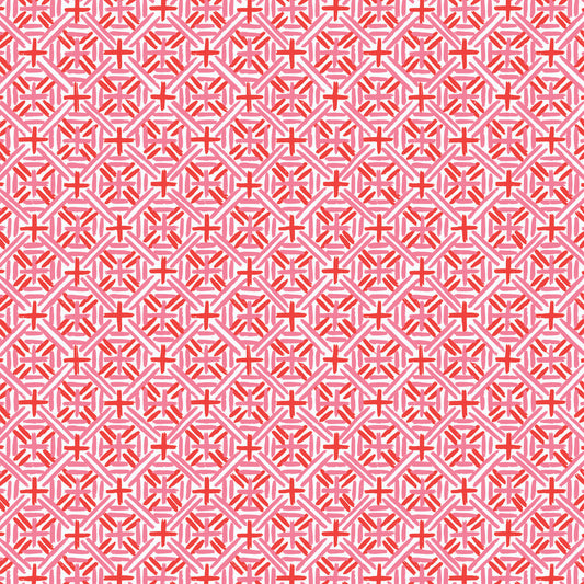 Cloud9-Cafe Weave Red/Pink-fabric-gather here online