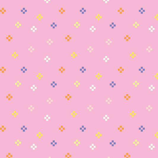 Cloud9-Cosmic Confetti Pink-fabric-gather here online