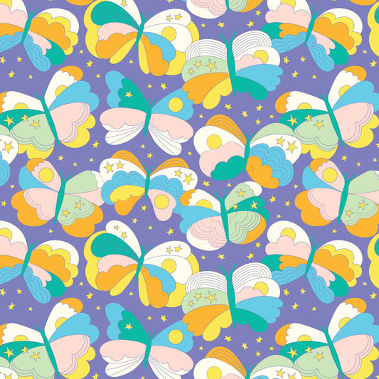 Cloud9-Butterfly Sky Violet Blue-fabric-gather here online