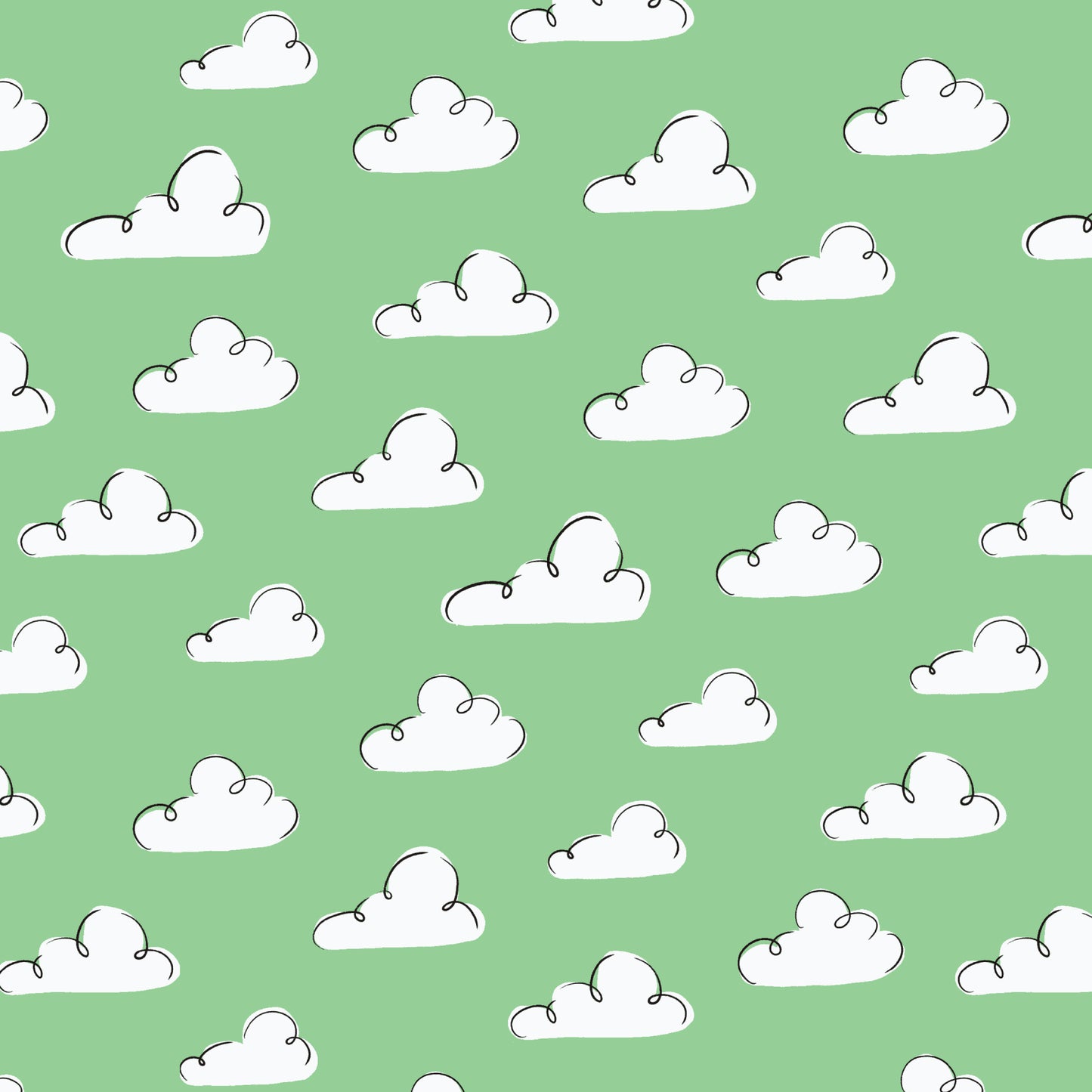 Cloud9-Summer Sky Green-fabric-gather here online