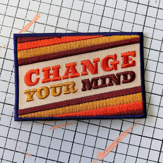 MBMB-Change Your Mind Iron-On Patch-patches + pins-gather here online