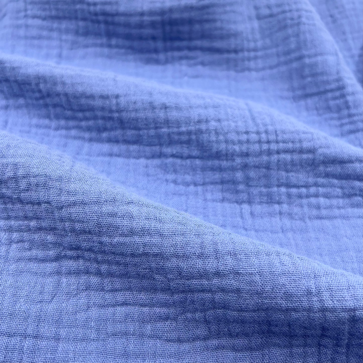 Cotton Gauze Solid - Steel Blue