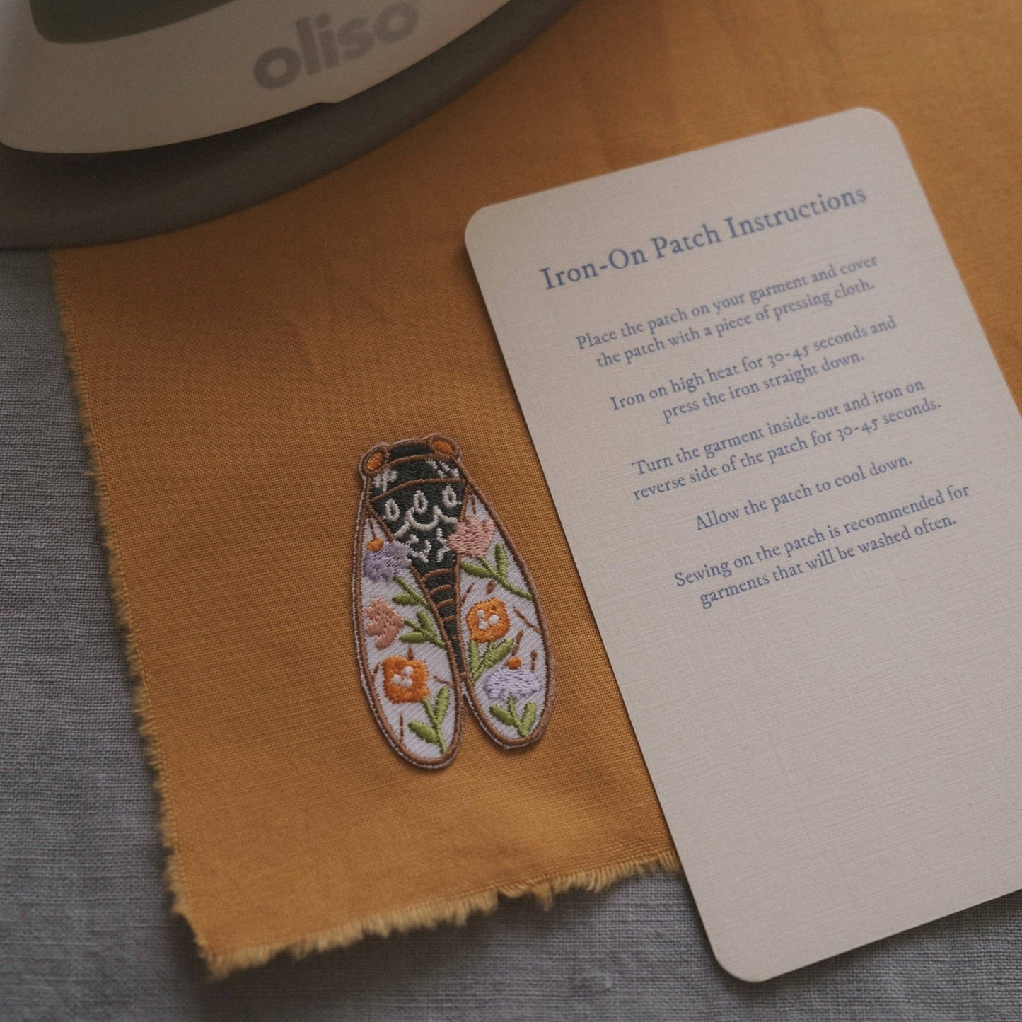 Justine Gilbuena-Cicada Small Iron-On Patch-accessory-gather here online