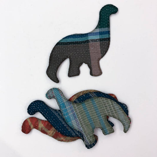 Otto Finn-Iron-on Kantha Patches - Medium Dinosaur-accessory-gather here online