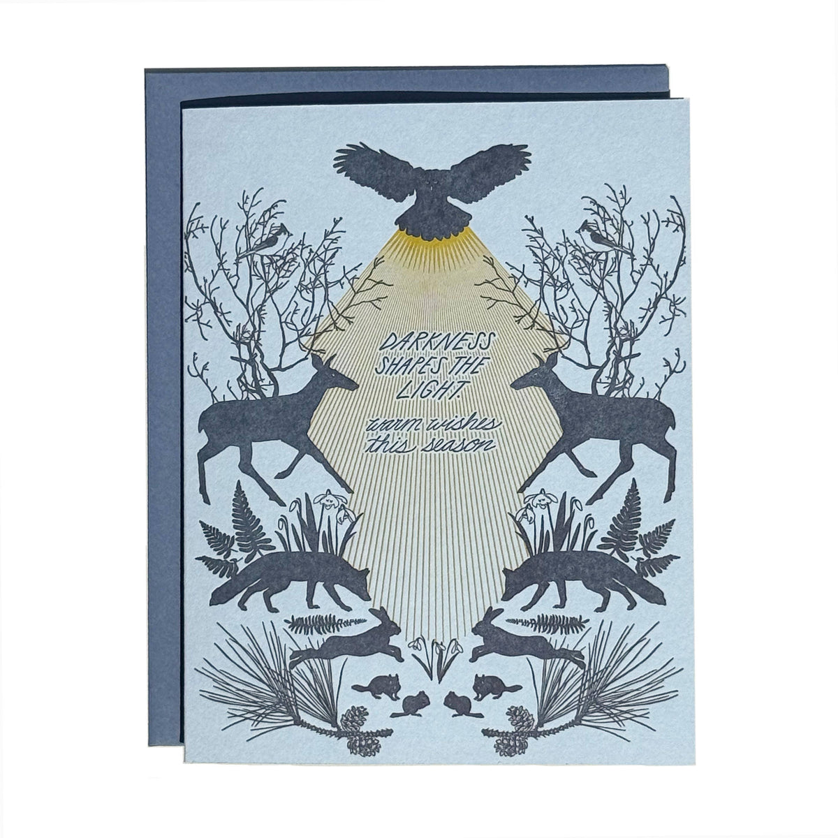 Warm Wishes Solstice Greeting Card
