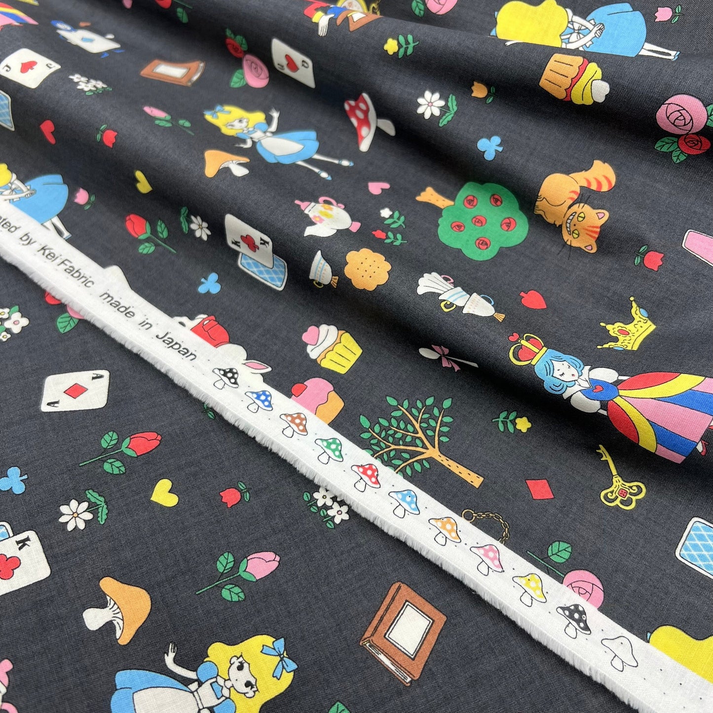 Westex-Alice's Wonderland on Cotton Sheeting-fabric-gather here online