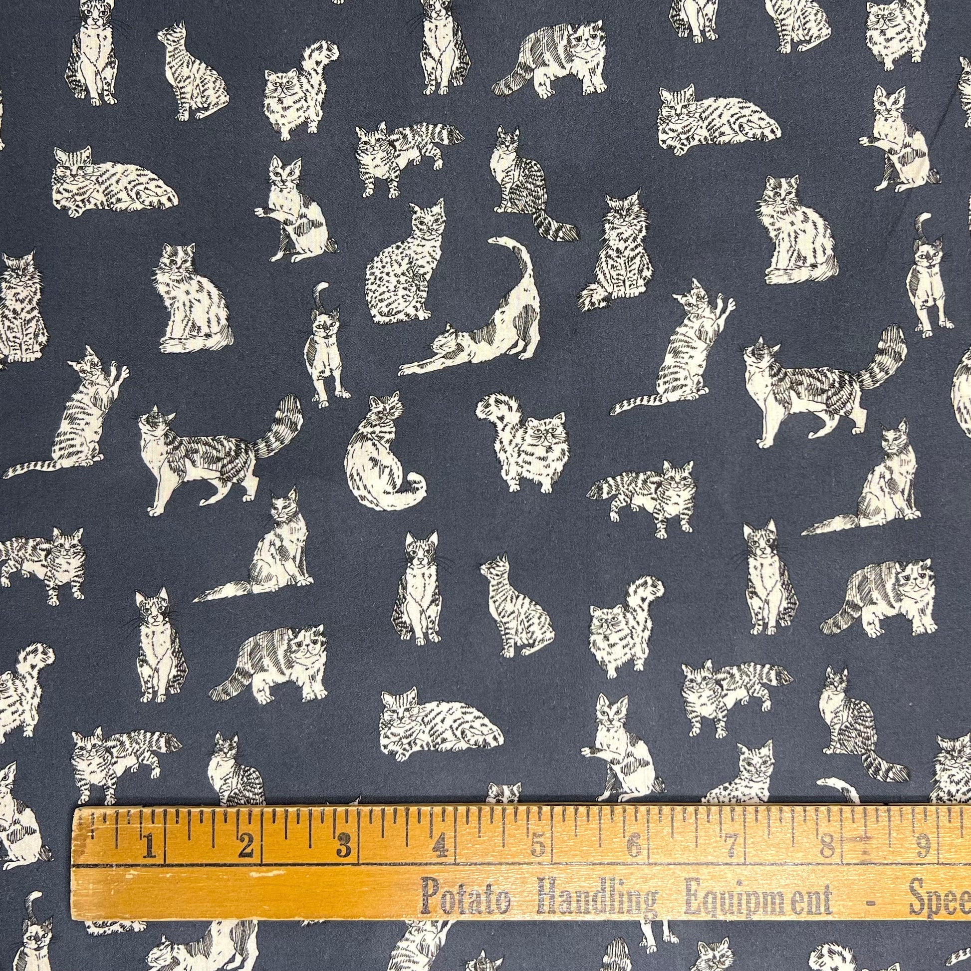 Liberty of London-Tana Lawn - Meow D-fabric-gather here online