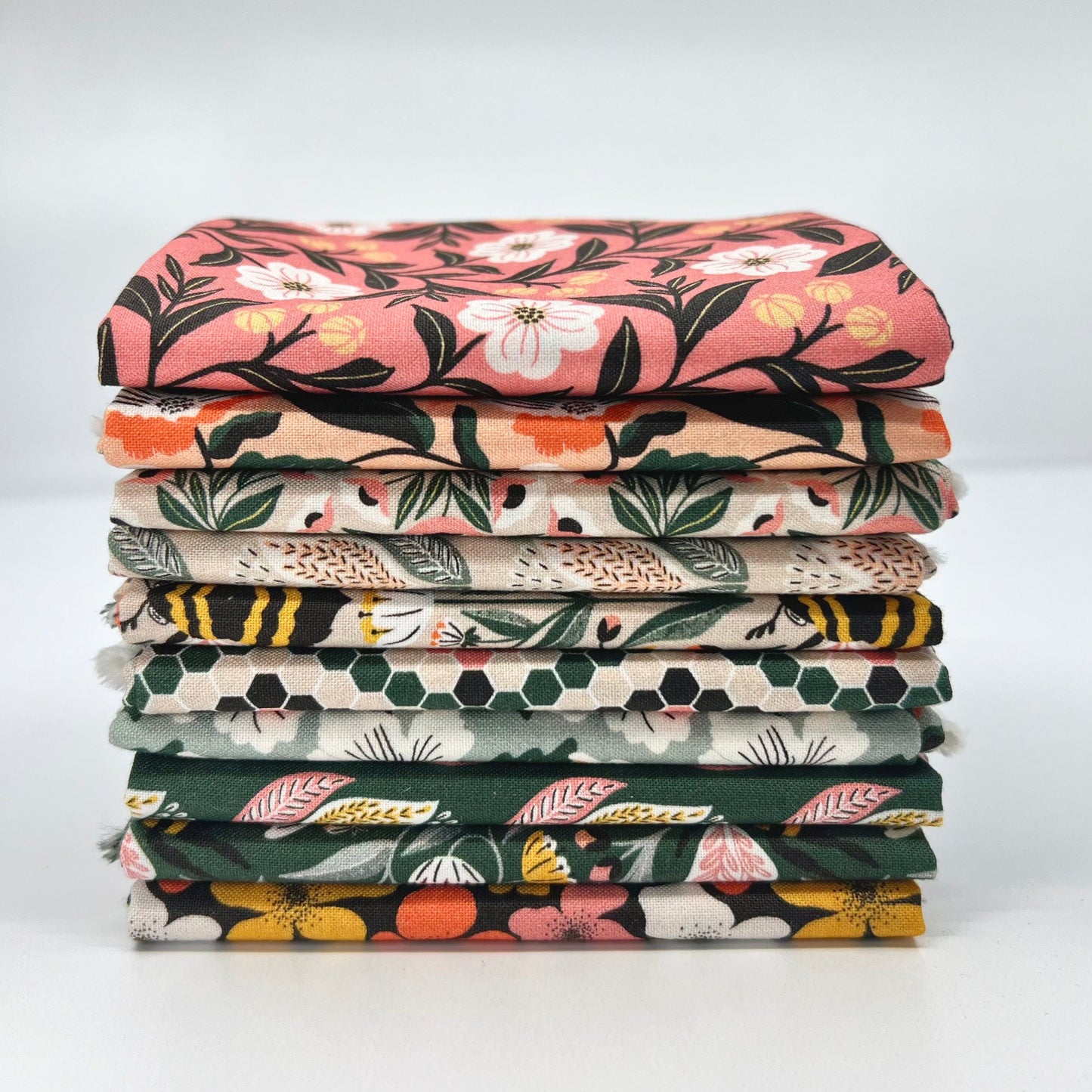 Cloud9-Fat Quarter Bundle of Honey Garden (10 Pieces)-fat quarters-gather here online