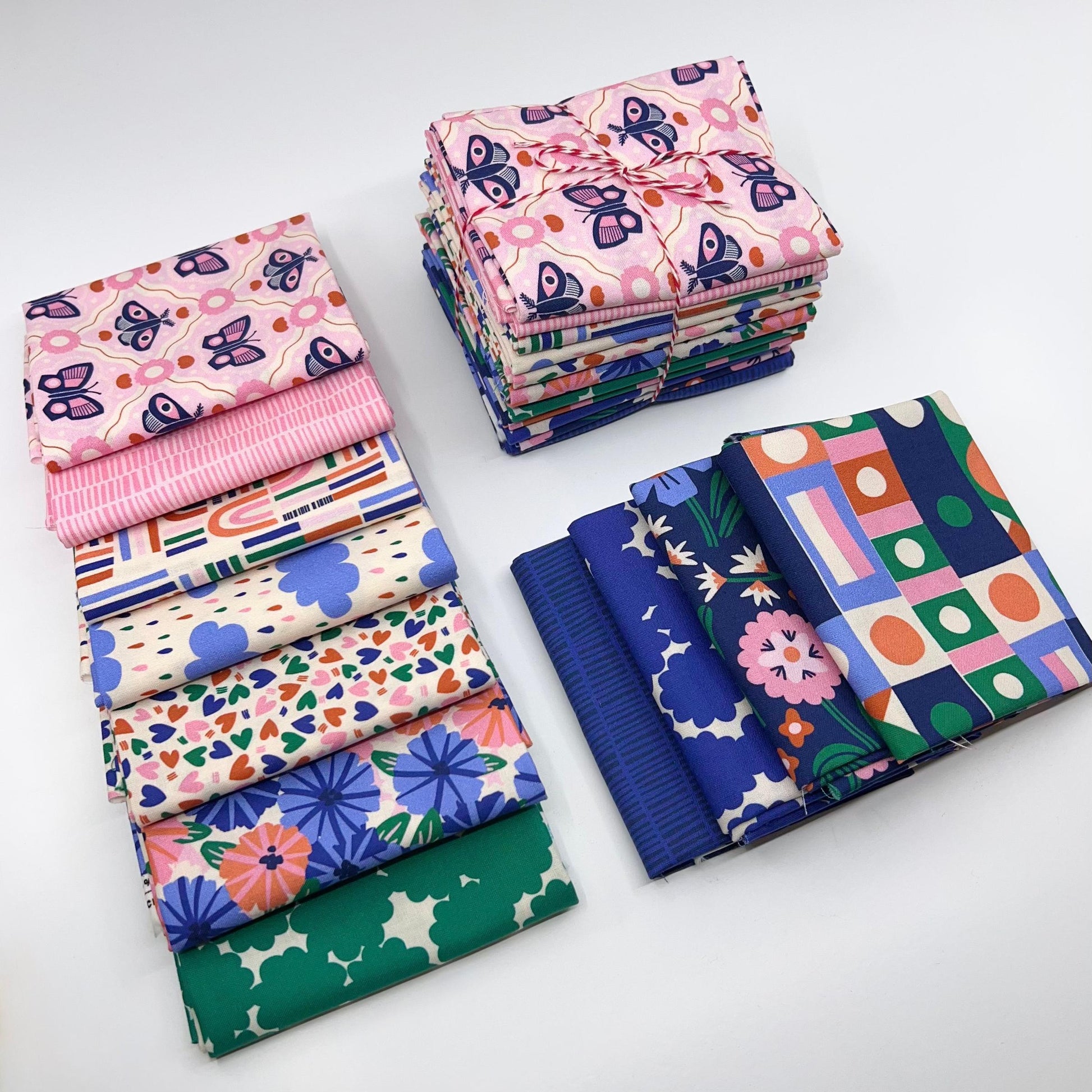 Cloud9-Fat Quarter Bundle of Wild Garden (11 Pieces)-fat quarters-gather here online