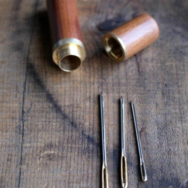 Never Not Knitting-Wooden Needle Case - Sandalwood-notion-gather here online