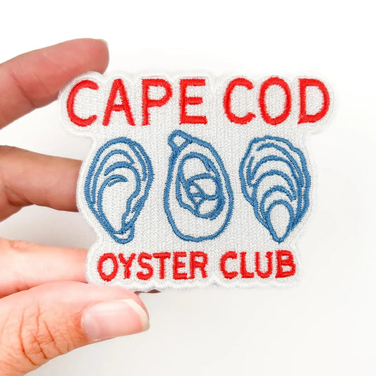 Field Trip Threads-Cape Cod Oyster Club Iron-On Patch-patches + pins-gather here online