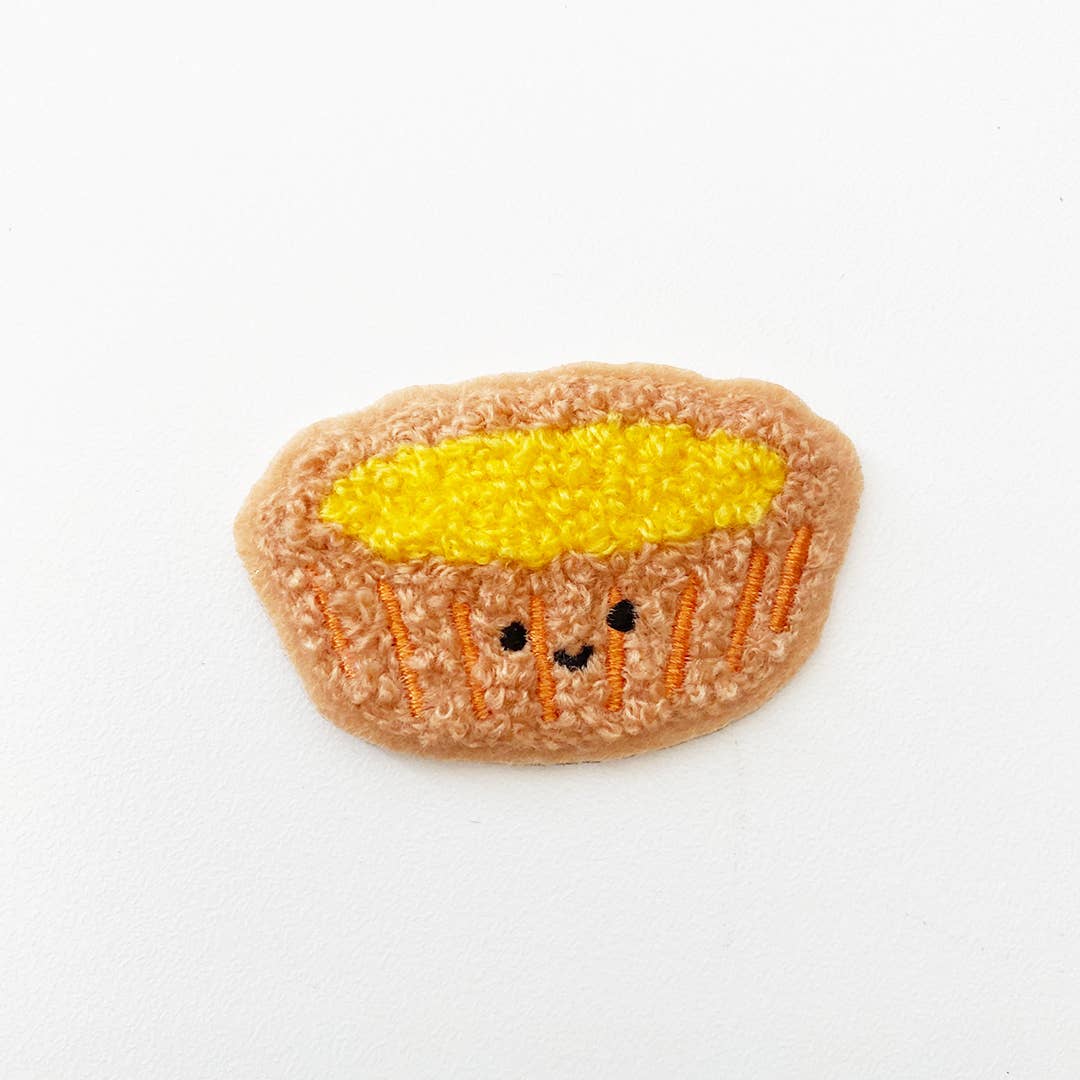 The Little Red House-Egg Tart Chenille Sticky Patch-accessory-gather here online