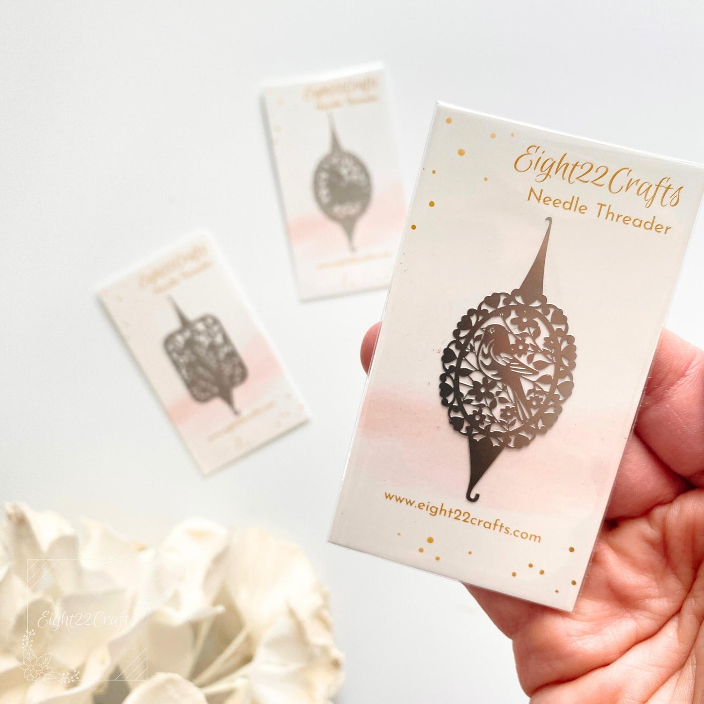 Eight22Crafts-Metal Needle Threader - Bird-embroidery notion-gather here online