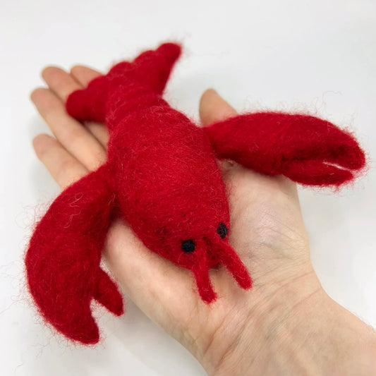 gather here classes-Needle Felt Lobster ONLINE-class-gather here online