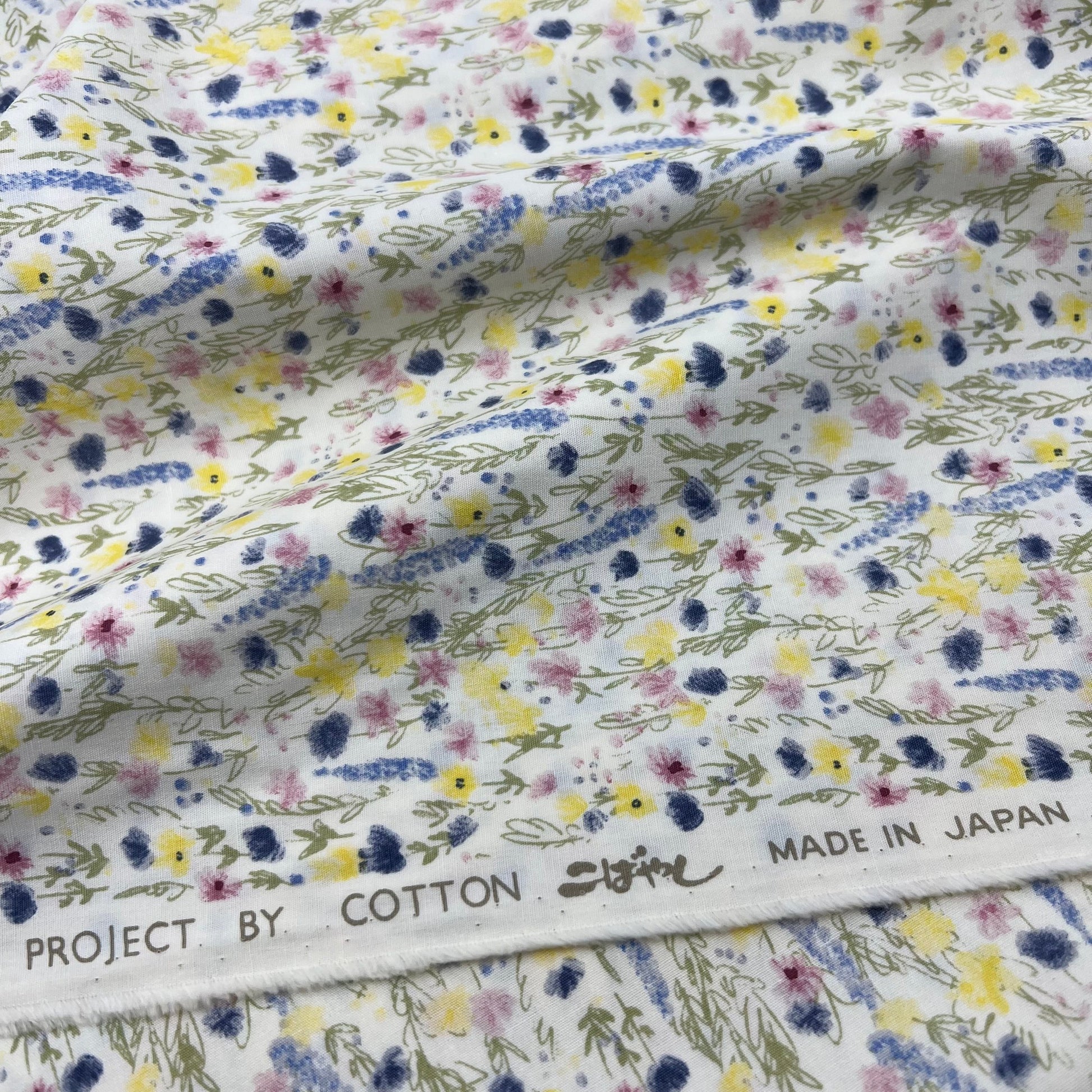 Kobayashi-Delicate Lilac Field on Cotton Broadcloth-fabric-gather here online