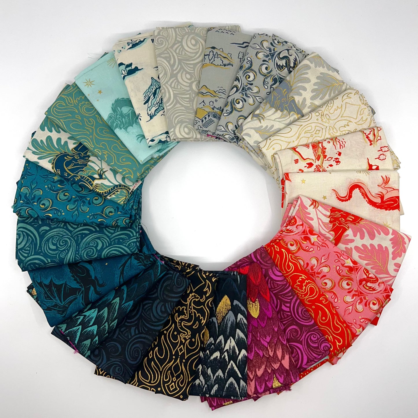 Fat Quarter Bundle of Fireglow (23 Pieces)