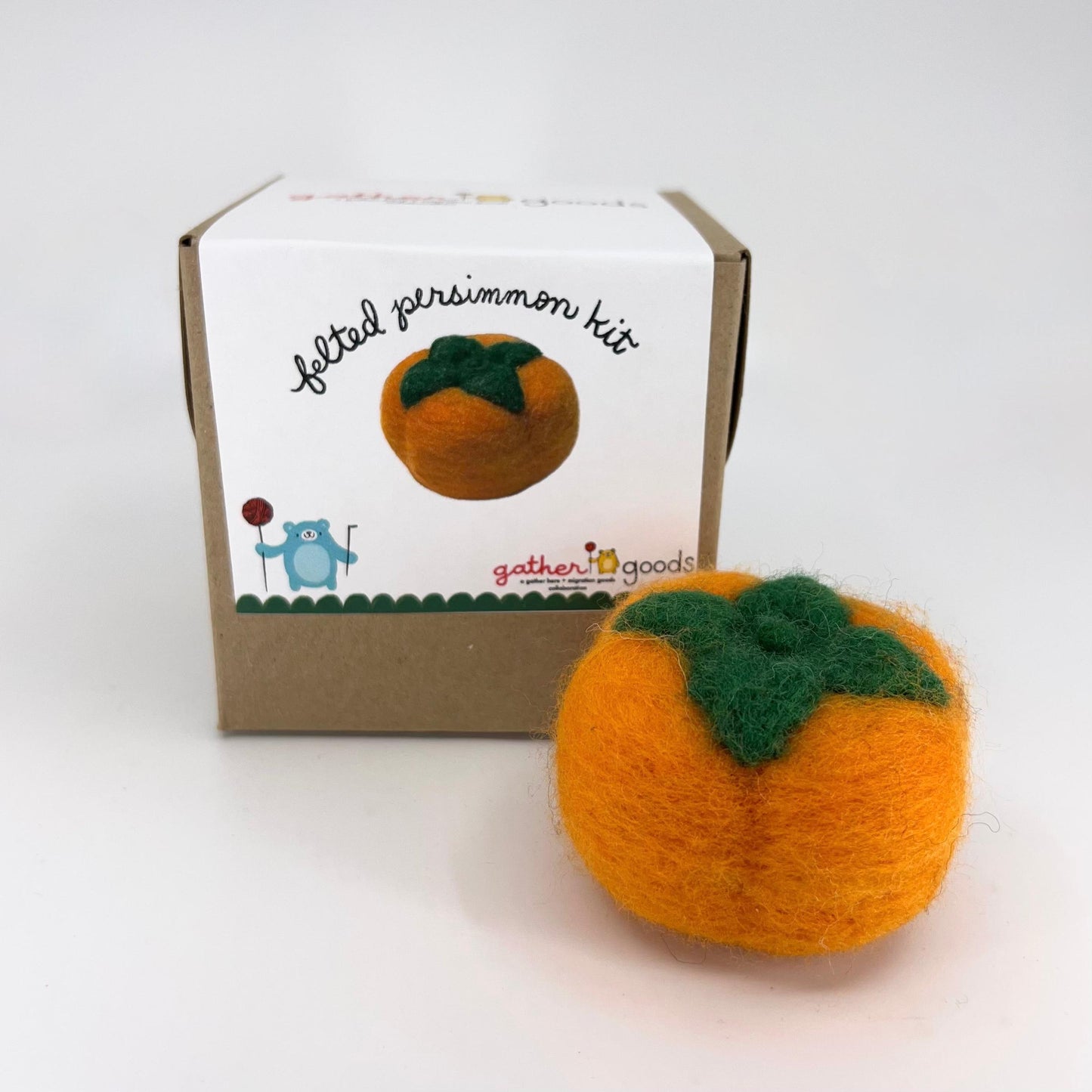 gather goods-Persimmon - Basic Needle Felting Kit-craft kit-gather here online