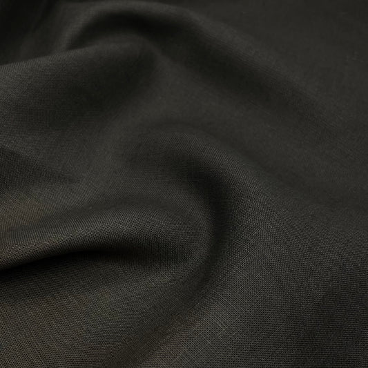 Lino Textil-Nevada Linen Smoke Grey-fabric-gather here online