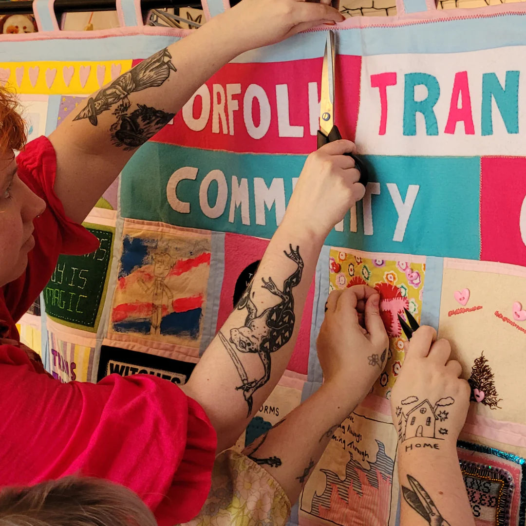 Common Threads Press-Norfolk Trans Joy Community Quilt Zine-book-gather here online