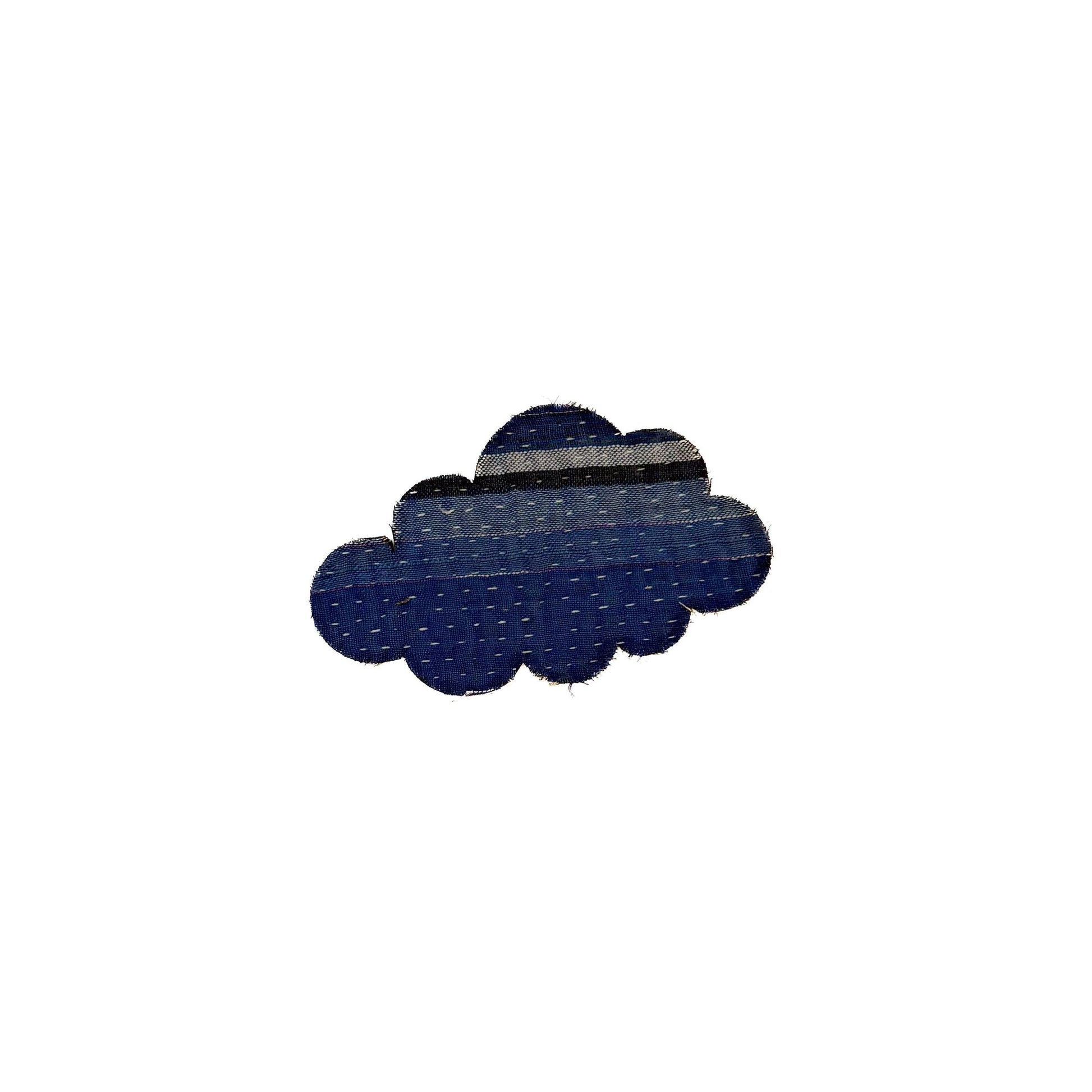 Otto Finn-Small Kantha Cloud Iron-On Patch-patches + pins-gather here online