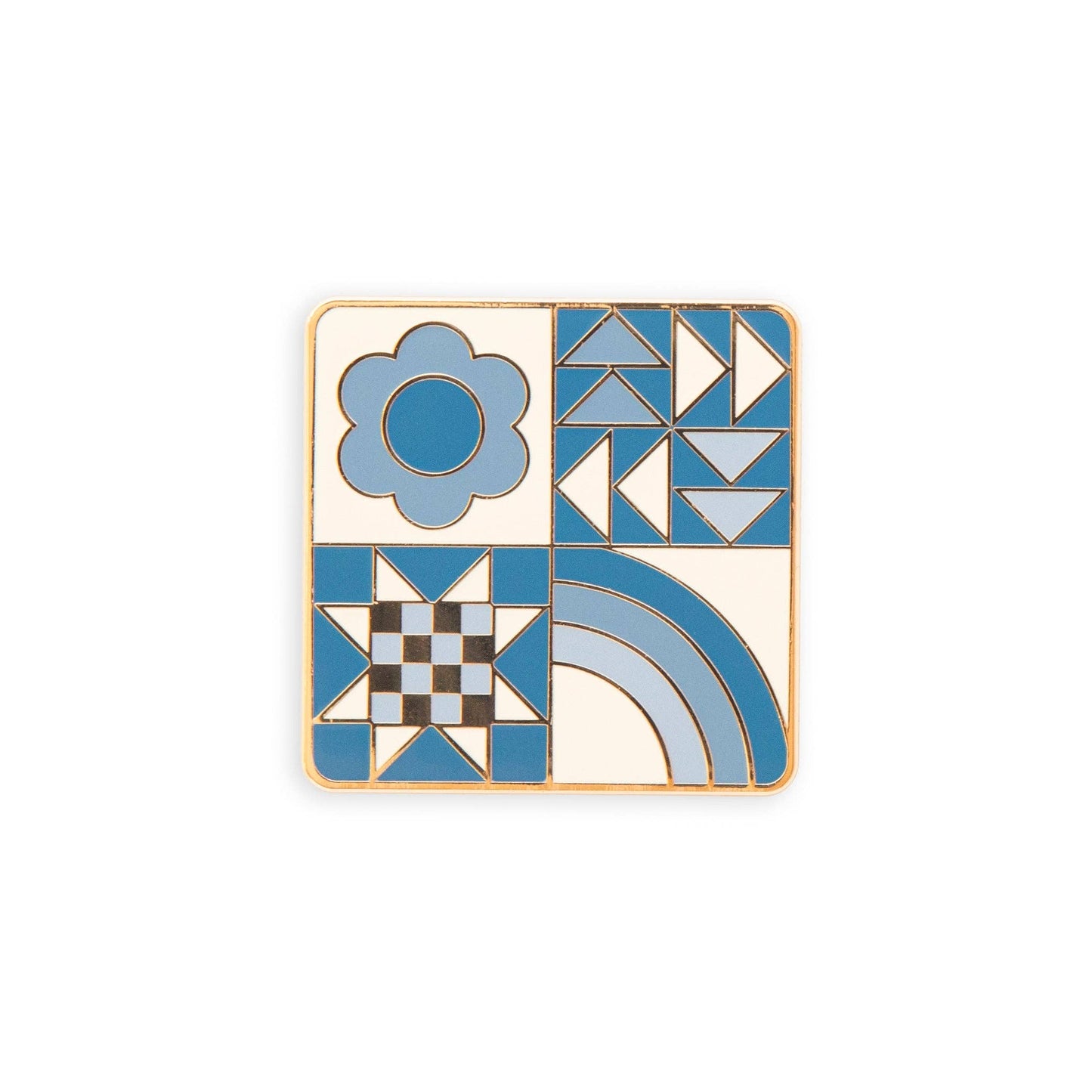 Sarah Hearts-Blue Quilt Block Needle Minder-embroidery notion-gather here online