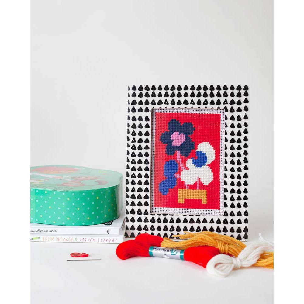 Unwind Studio-Mickebana Trio Red - Needlepoint Kit for Kids-embroidery kit-gather here online