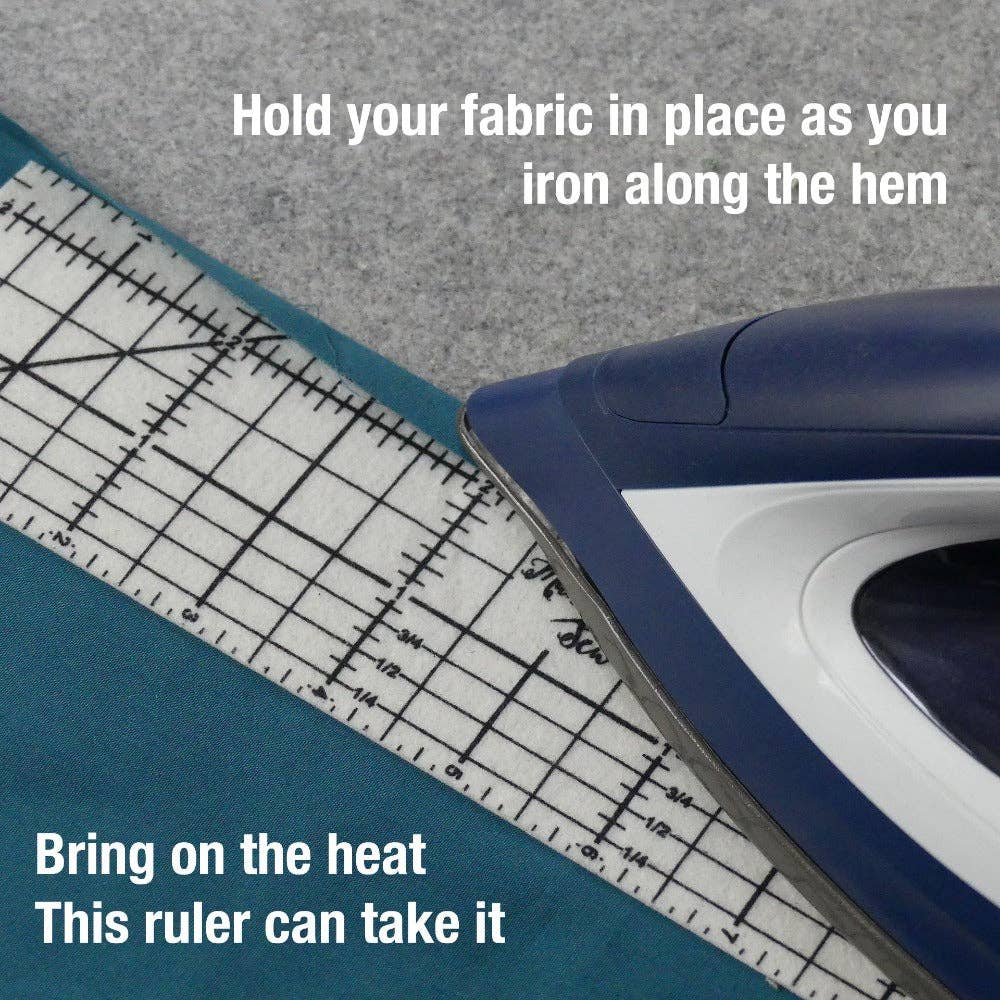 Madam Sew-Hot Hem Ruler-sewing notion-gather here online