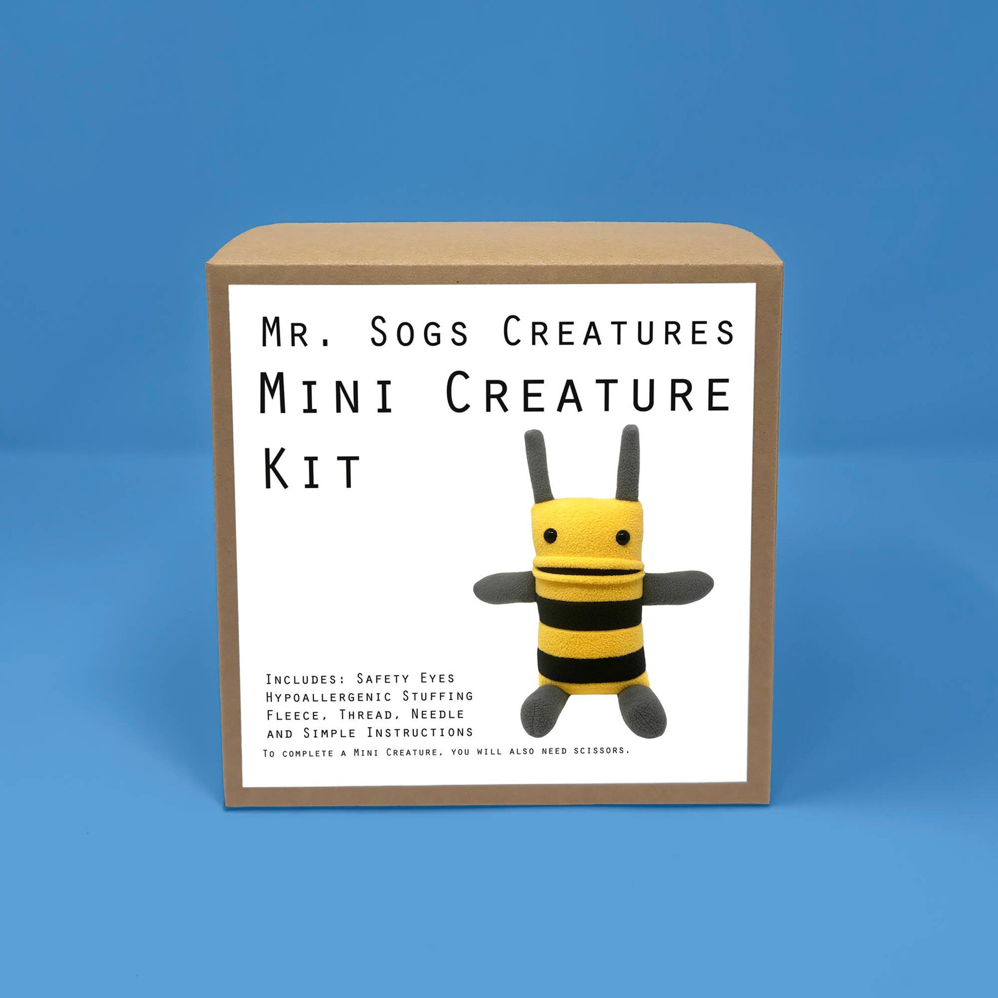 Mr. Sogs-Mini Creature Kit - Yellow & Black-sewing kit-gather here online
