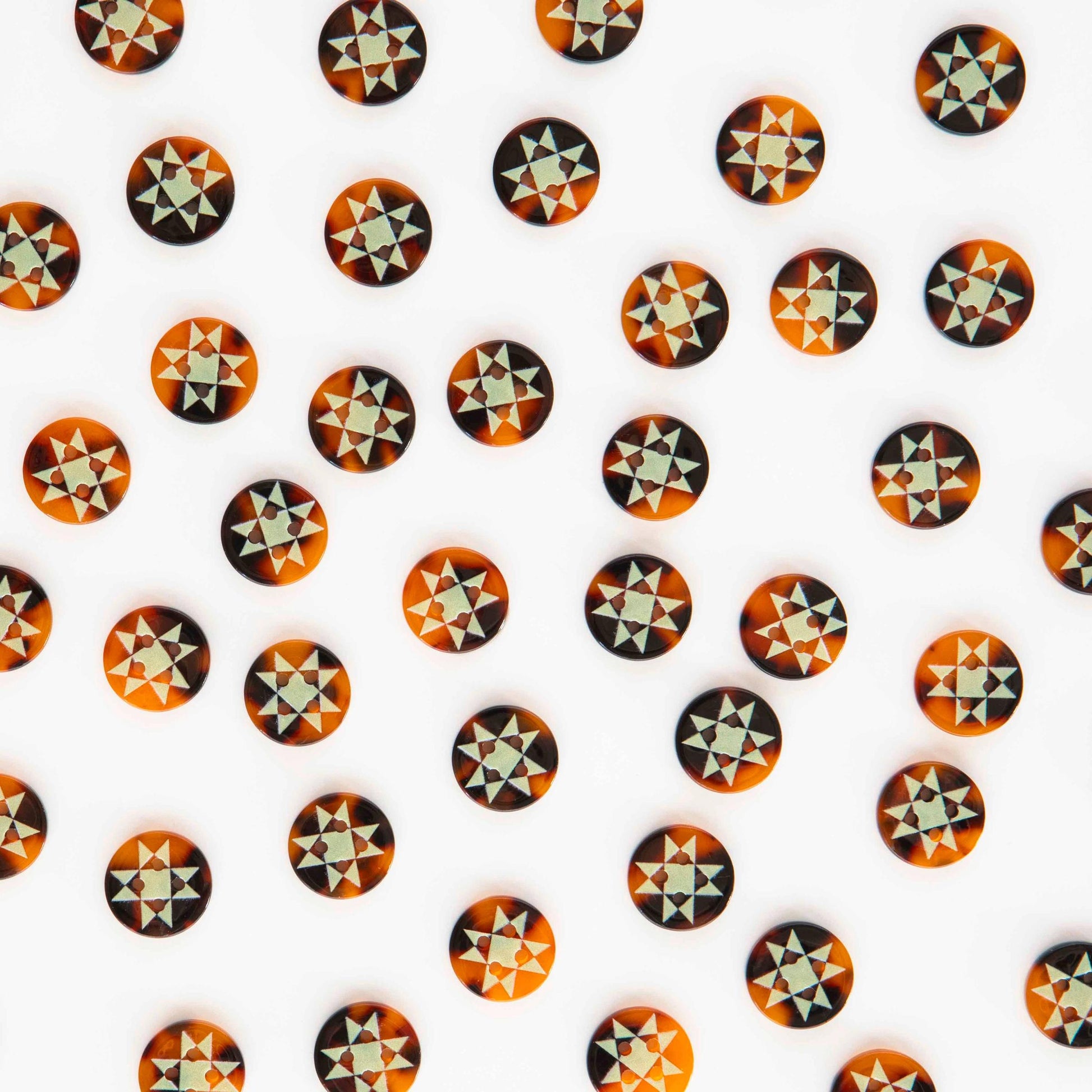 Sarah Hearts-Quilt Star Small 5/8" Buttons-button-gather here online